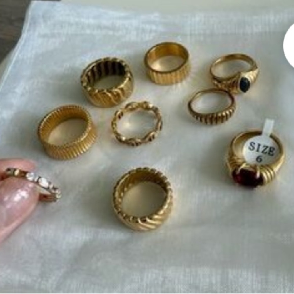 Gold Vermeil Ring Set